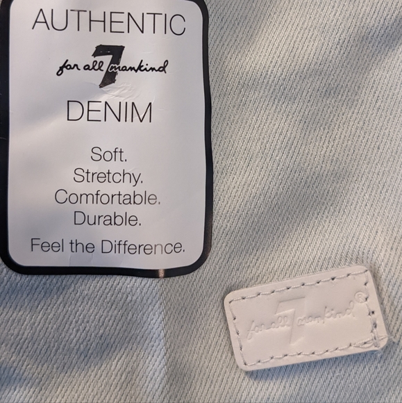 7 FOR ALL MANKIND GIRLS 2T 2 PIECE DENIM JUMPER SET SOFT STRETCHY NWT 💖 - Picture 5 of 7